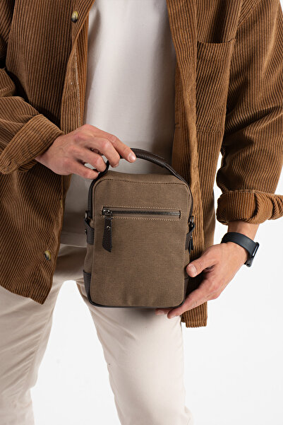 MEGA ÇANTA Canvas Series Multi-Compartment Crossbody/Handheld Men's Bag