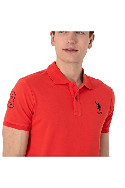 U.S. Polo Assn. Tricou de bază pentru bărbați, slim fit, cu gât polo