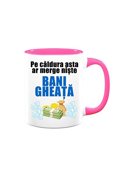 OEM Cană personalizată cu mesajul: „Pe căldura asta, niște bani de gheață ar ...