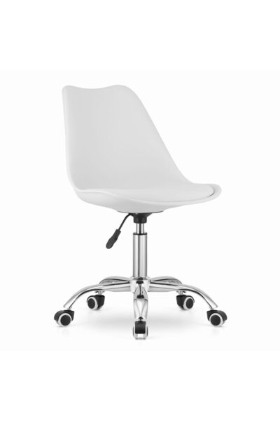 Leobert Scaun de birou, Artool, Alba, rotativ, PP, alb, 48x43x91.5 cm