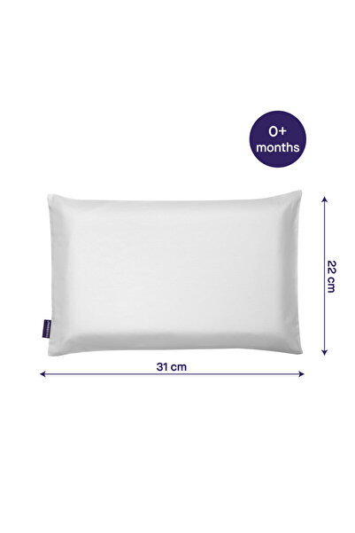 Clevamama ClevaFoam Pram Pillow Case - White, Newborn-6 Months