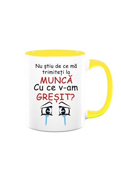 OEM Cană personalizată cu mesajul: „Nu știu de ce m-ai trimis la muncă, ce am...