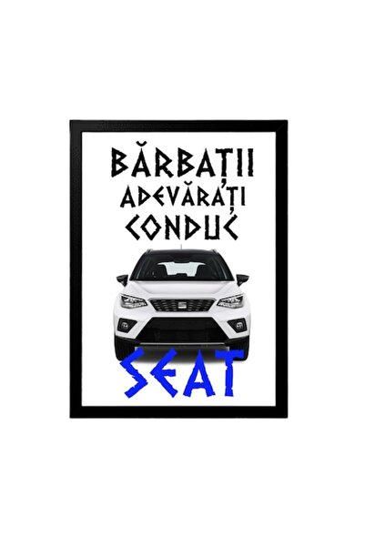 OEM Tablou decorativ pentru pasionați cu mesajul: „Scaunul șoferului bărbațil...