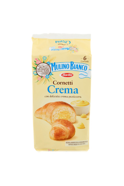 Mulino Bianco Cornuri cu crema de vanilie 300g - 6 buc
