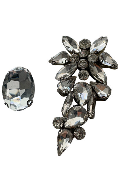 kalben accessories حجر كريستالي ذو ظهر مسطح ومخالب