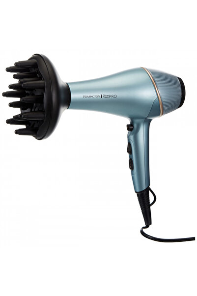 Remington Uscător de păr AC9300 Shine Therapy Pro, 2200W, ionizare, motor AC, jet de aer rece, albastru