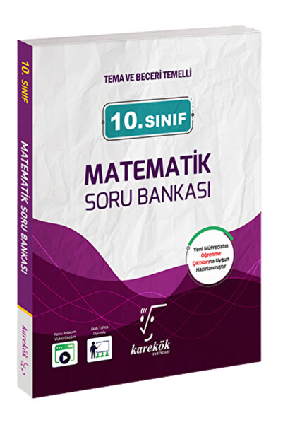Karekök Yayınları 10.Sınıf Matematik Soru Bankası Güncel Yeni Baskı