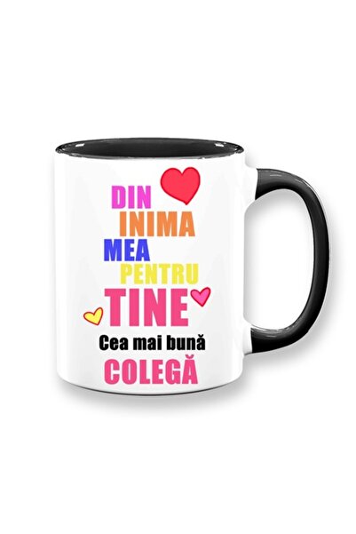 OEM Cană personalizată pentru coleg cu mesajul: „Din inimă pentru tine, cel m...