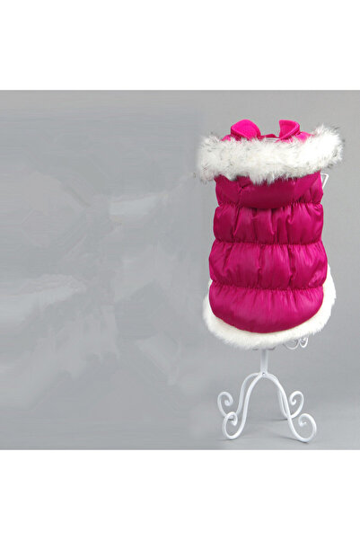 fara marca Geaca pentru catei roz inchis M 27cm lungime