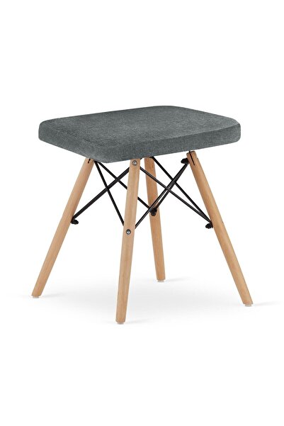 Leobert Scaun stil scandinav, Artool, Werk, fara spatar, stofa, lemn, gri, 42...