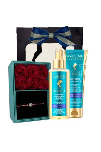 velve Πακέτο Bleuhold για γυναίκες, κρέμα ποδιών, λάδι σώματος, έξι κόκκινα τ...