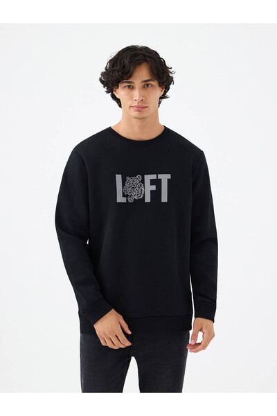 Loft Regular Fit Black Men's Sweatshirt Lf2041391