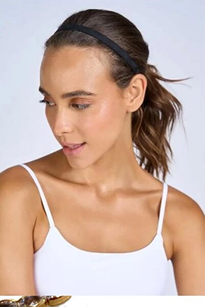 New Obsessions Flexible Black Sports Headband 6 Pack