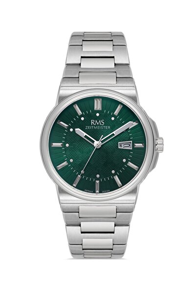 RMS Zeitmeister Rms.1.Ag1638.04 Crystal Glass Steel Band Steel Case 5 Atm Water Resistant Metallic R