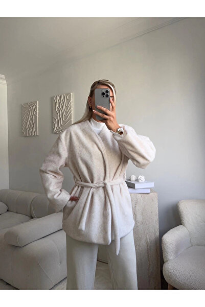 Zora Butik Gold Fox Kaşe Kaban - BEJ