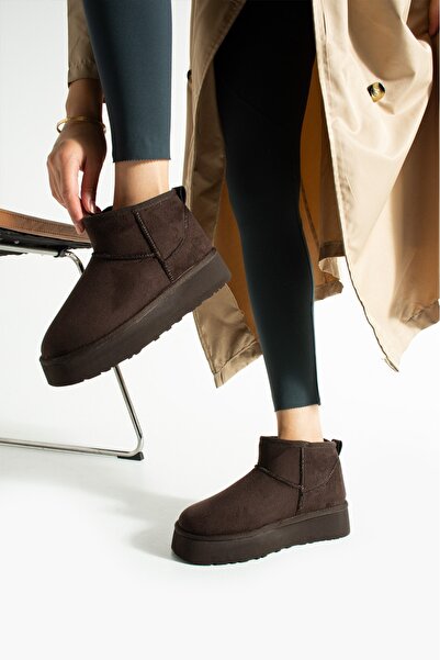 misio shoes PELLO İçi Peluş Kürklü Kalın Taban Kısa Bot