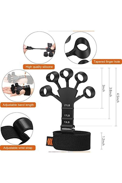 Primo Plus Hand Grip Strengthener - Adjustable Finger Exerciser and Finger Stretcher