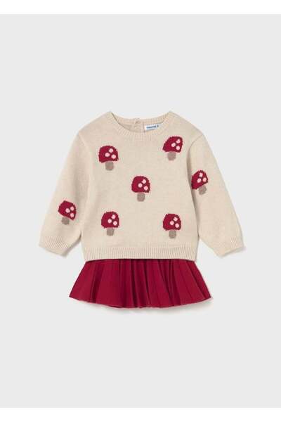 MAYORAL Mantarlı Triko Takım - Bej