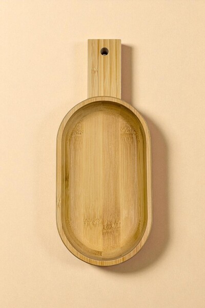 Kitchen Way Bamboo Serving Tray with Handle Kw-925