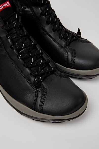 CAMPER Peu Pista Gm Gore-Tex Erkek Siyah Deri Orta Boy Bot