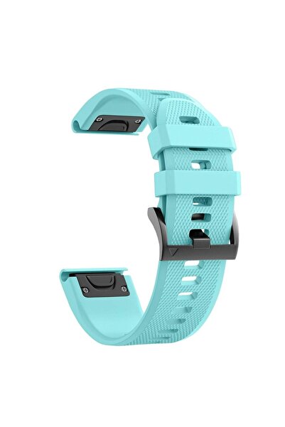 eR D L Silicone strap compatible with Garmin Instinct 2, strap width 22mm, turquoise,