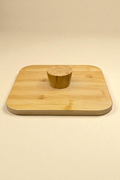 Kitchen Way Standing Bamboo Presentation Tray Square Tray Kw-923