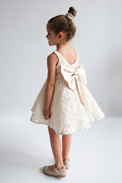 Cumino Frances Kız Elbise - Bej