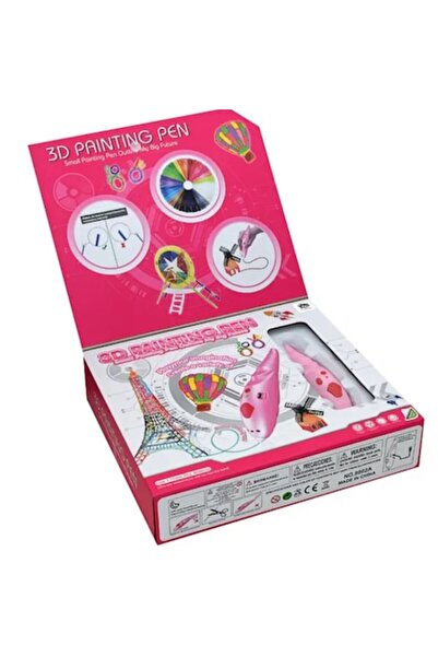 Toy Toy Toy Stilou 3D cu baterie și șablon – Stilou de desen 3D, culoare roz