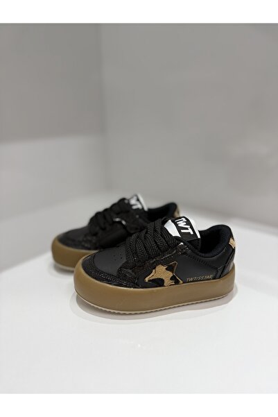 Tiwittoys Günlük Kız Çocuk Cırtlı Bağcıklı Spor Ayakkabı Sneaker