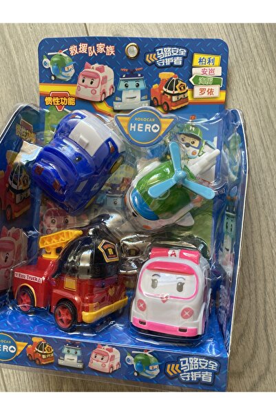 Toys سيارات بولي جوجو 4 قطع