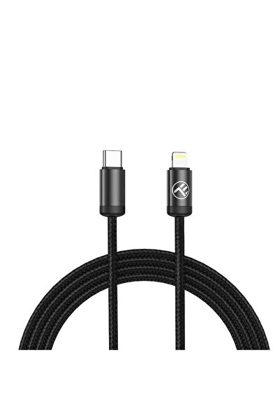 TELLUR Minimalist USB-C to Lightning Cable, 27W, 1m, Black