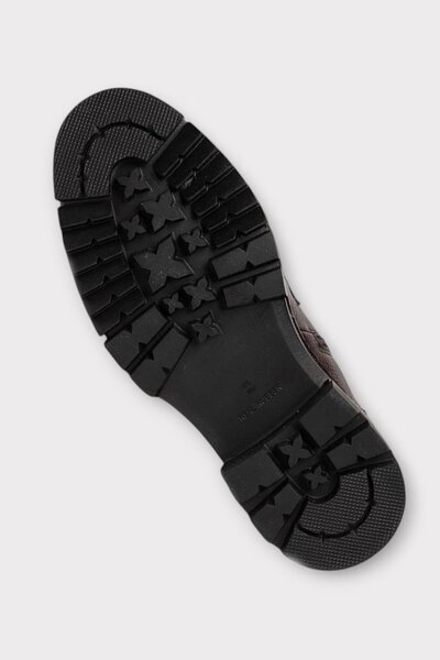 Liger Men's Fur Lined Khaki Leather Zippered Anti-Slip Thermo Sole Boots Brown