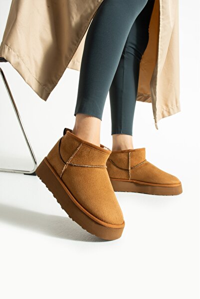 misio shoes PELLO İçi Peluş Kürklü Kalın Taban Kısa Bot