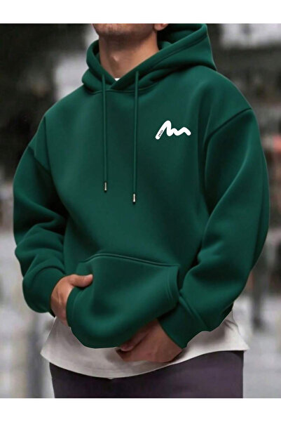 valeriae Зимна трислойна качулка Зимна минималистична качулка с планински принт Премиум качество