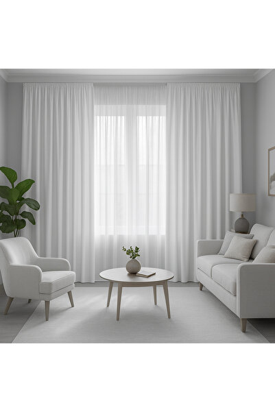 VELORİA HOME Modern ve Dekoratif Güneşlik Perde Salon Odası İçin Işık Kontrol...