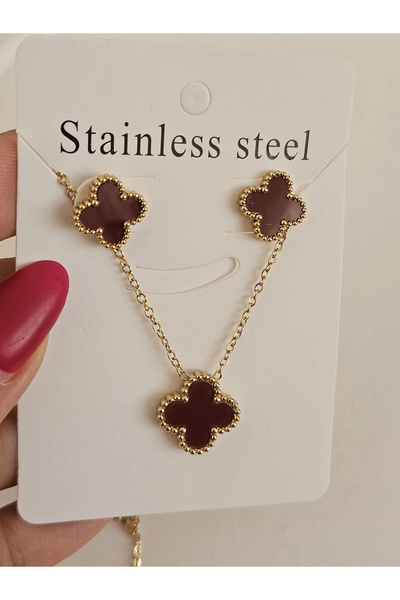 SİBEL AKSESUAR SET BORDO