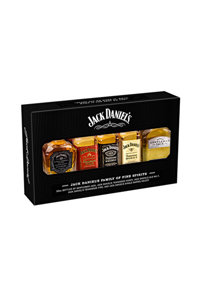 velve Οικογενειακή συσκευασία Jack Drink με 5 μπουκάλια Jack Daniel's, μαύρο