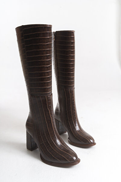 Liza Shoes Γυναικείες μπότες κροκόδειλου ELİZ A026-K502