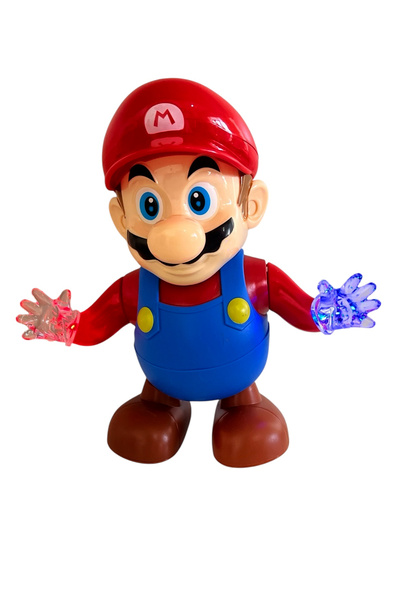 UDATOYS Süper Mario Dans Eden Işık Saçan Eğlenceli Dansçı Maryo Robot 20CM