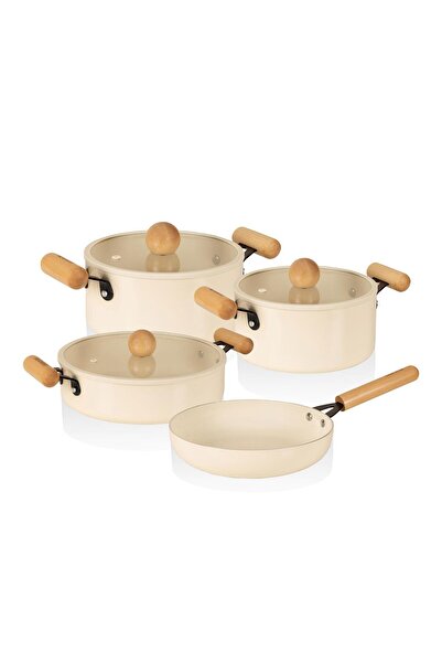 The Mia Cucina Di Mia Induction Base Ceramic Cookware Set 7 Pieces