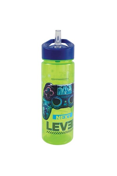 Toy Toy Toy Sticlă de apă S-Cool Next Level cu pai, plastic, 600 ml