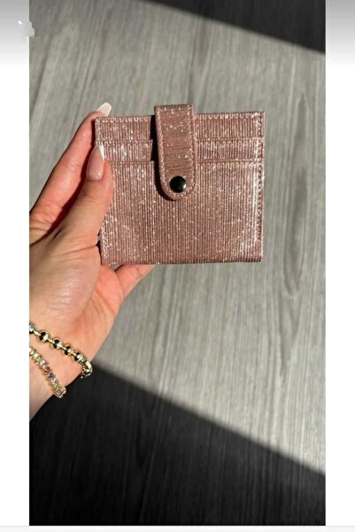 mirakuş Glittery Pink Shiny Wallet