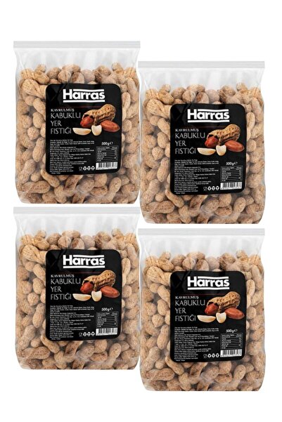 Harras Kavrulmuş Kabuklu Yer Fıstığı Yerli Çıtır Çitlek Kuruyemiş Yüksek Gram...