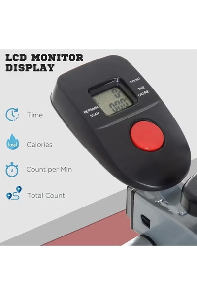 Fitness World جهاز تمارين اللياقة البدنية مع شاشه الكترونية لقياس الوقت والسرعة، جهاز المشي قابل للطي