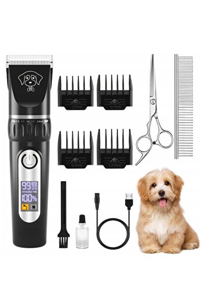 OEM Animal Hair Clipper, For Dogs and Cats, 6500RPM, 4 Guide Sizes, LED Display, 2000mAh Rechargeable, C