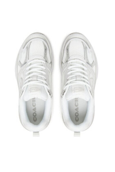 Coach Γυναικεία Αθλητικά Παπούτσια Λευκά COACH-CAQ29 XVR ΑΝΟΙΧΤΟ ΓΚΡΙ/OPTIC ΛΕΥΚΟ