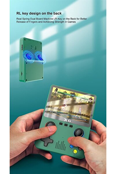 Generic جهاز ألعاب محمول: أكثر من ١٠٠٠٠ لعبة على شاشة OCA IPS مقاس ٣.٥ بوصة (٣٢ جيجابايت، ١١ محاكيًا)