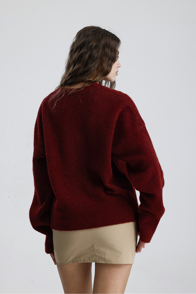 Figo V-Neck Women's Knitwear Sweater