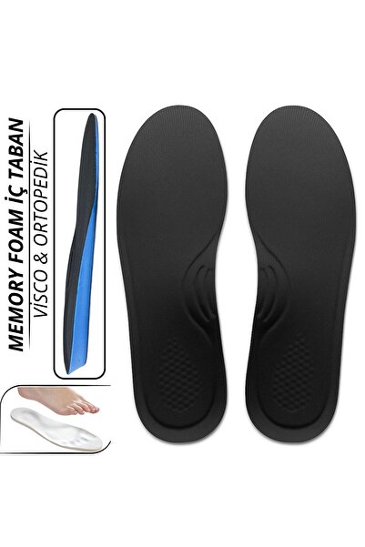 KARACİF Memory Hafızalı İç Tabanlık, Topuk Dikeni, Düz Taban İçe Basma Ark Ta...