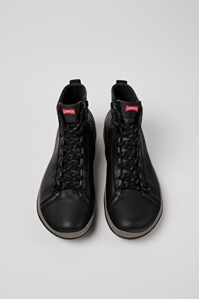 CAMPER Peu Pista Gm Gore-Tex Erkek Siyah Deri Orta Boy Bot